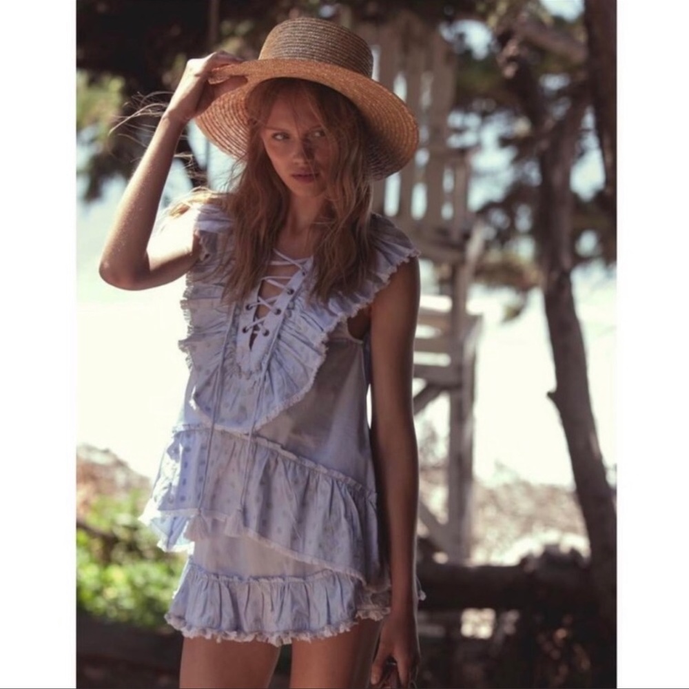 Misa blue Marjan Aleh Tassel skirt & matching top set!